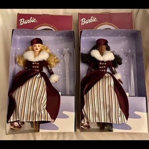 Set of 2 Victorian Skater Barbies